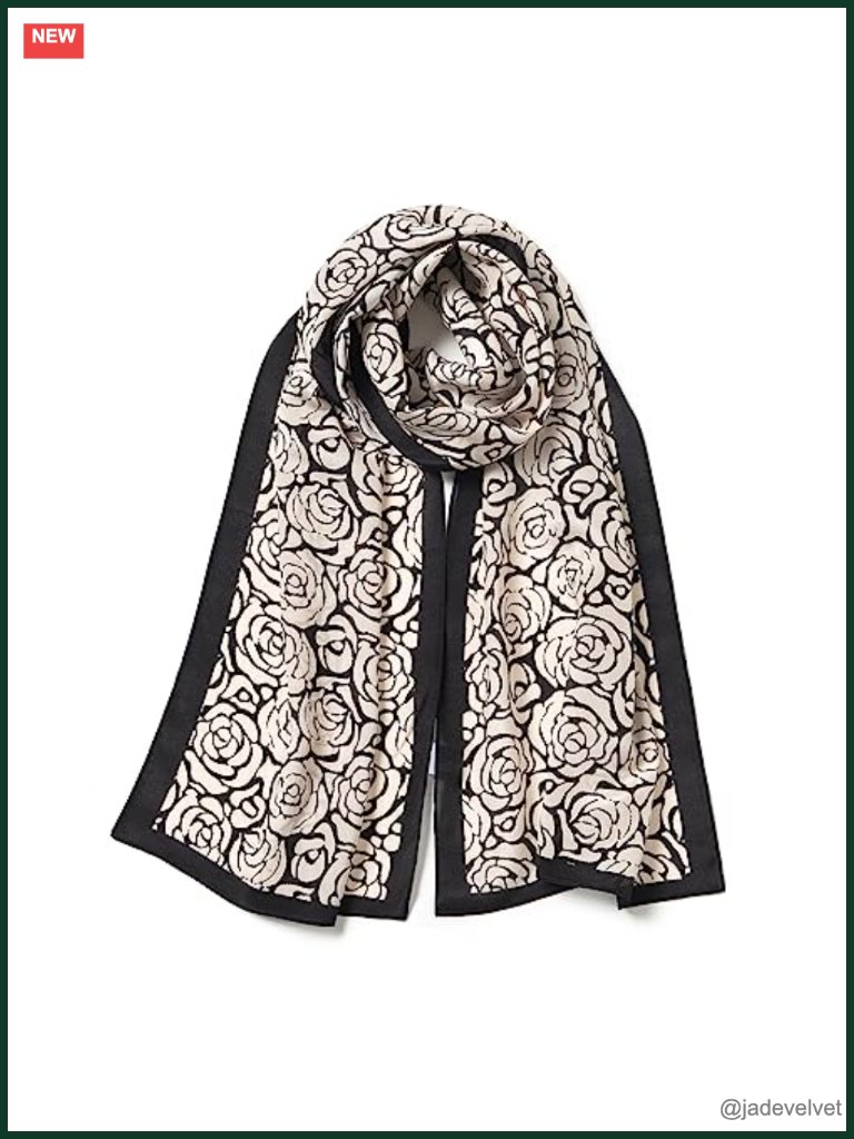 100% Mulberry Silk Long Rectangular Scarf Headscarf Neck Scarf Gift Packed